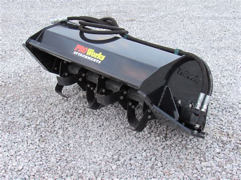 tiller attachment mini skid steer|rotary tiller ridging attachment.